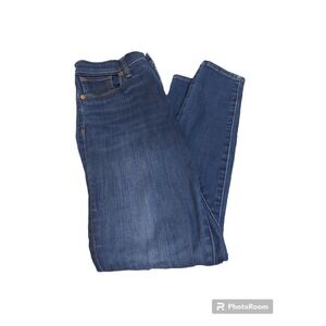 Madewell Womens Denim Jeans Size 28 9" High Rise Skinny Blue Cotton Blend 28x28